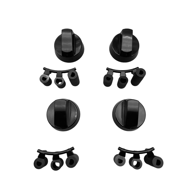 POMOS DE AJUSTE SUPERIOR DE ESTUFA 16 UNIDADES ( 42 MM+6S+8S+6/8H) NEGRO