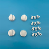 POMOS DE AJUSTE SUPERIOR DE ESTUFA 16 UNIDADES ( 42 MM+6S+8S+6/8H+6/6H) BLANCO