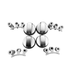 POMOS DE AJUSTE SUPERIOR DE ESTUFA 16 UNIDADES 10029978 ( 42 MM+6S+8S+6/8H) PLATA
